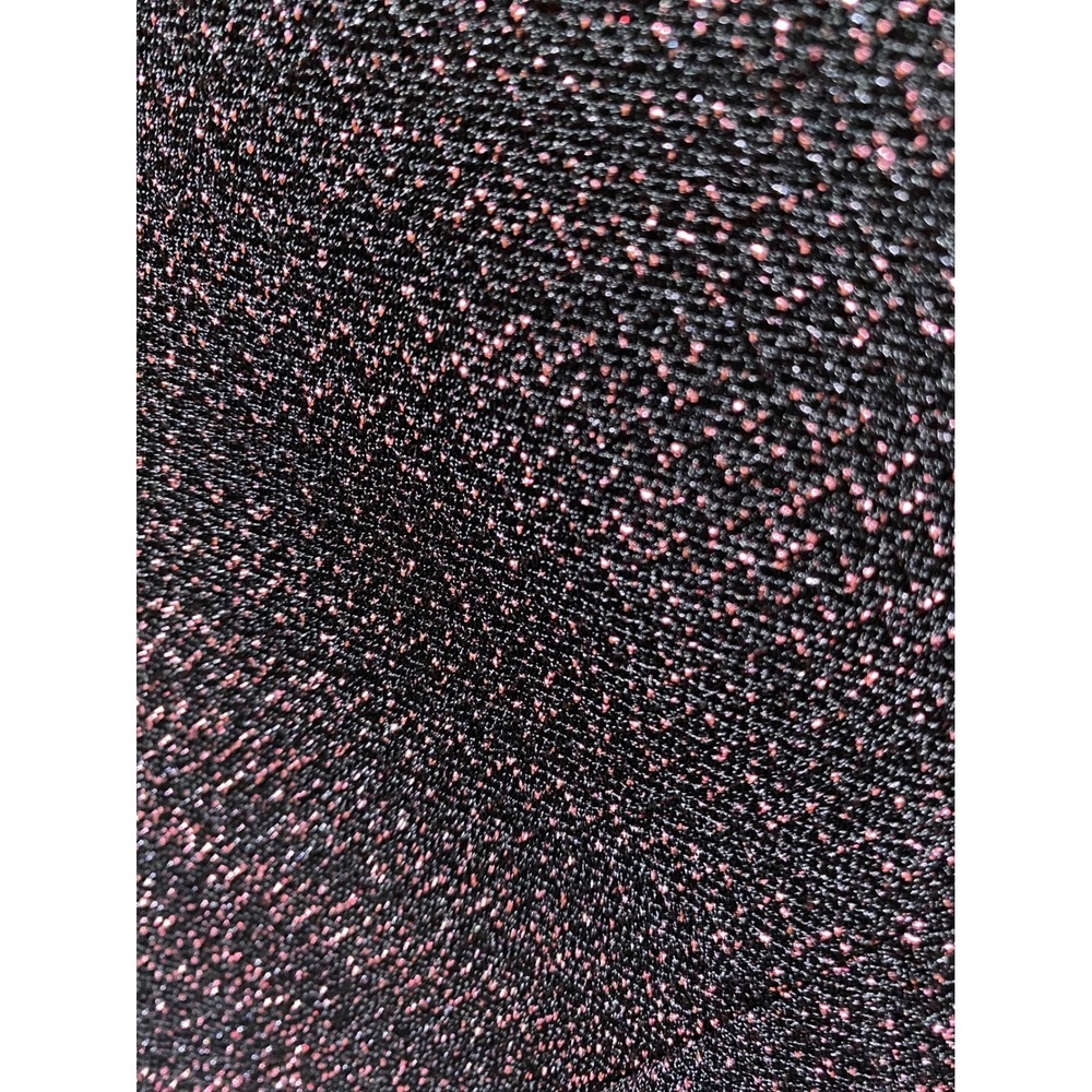 Karen Kane Black Pink Metallic Shimmer Blouse Medium Stretch Evening Top USA - Picture 5 of 9